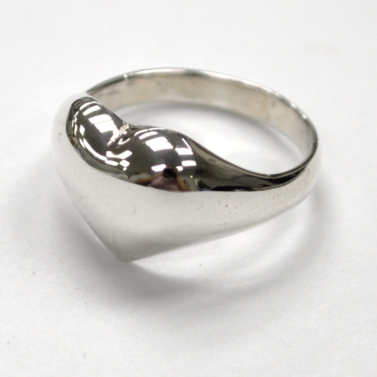 Puff Heart Sterling Silver Ring 51-1532