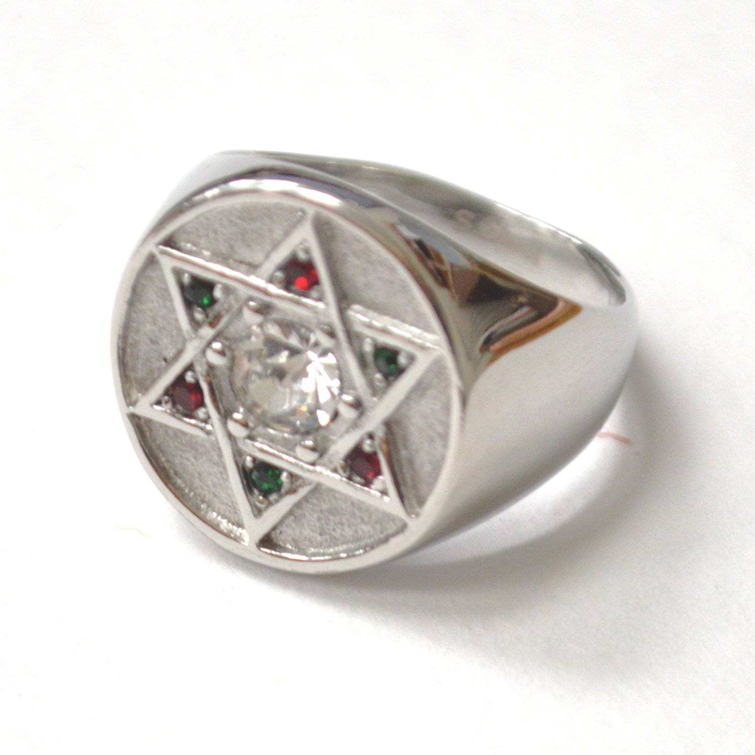 Star of David Stainless Steel Ring 81-1700S