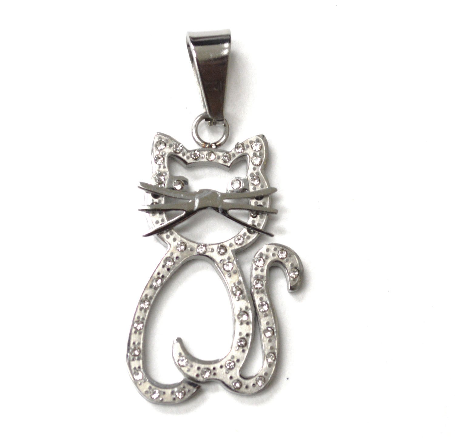 Kitty Cat Stainless Steel Pendant 86-1702