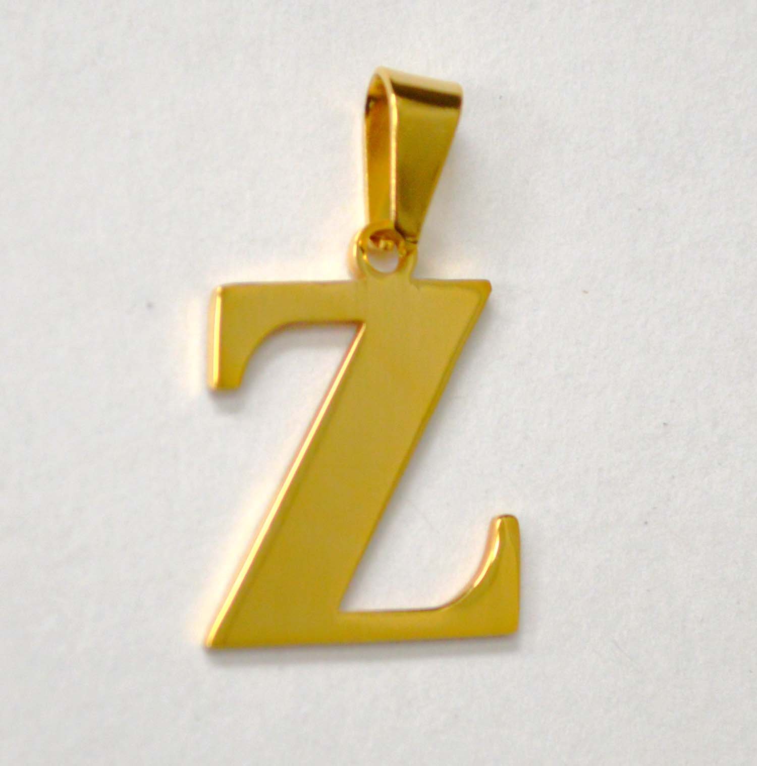 Z Initial Gold IP Plated Pendant 86-278G-Z