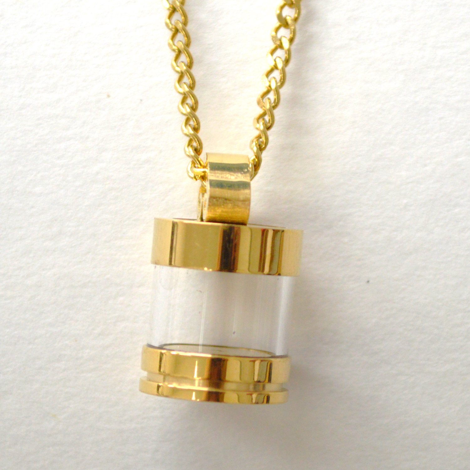 Openable Screw Top See Through Canister Gold Plated 86-3079G