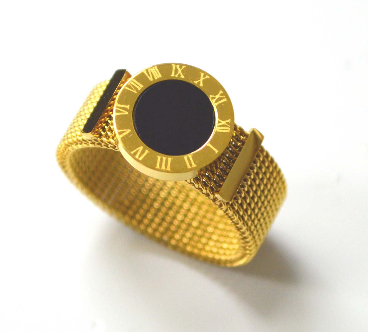 Designer Inspired Gold IP Plated Ring 81-1524G