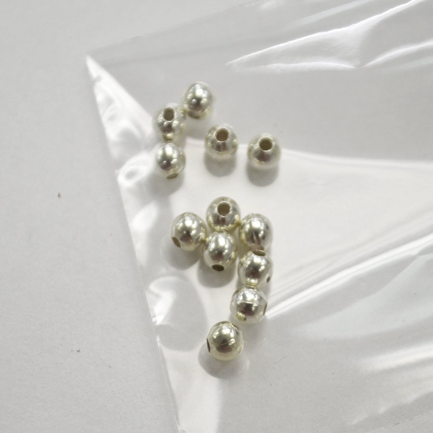 4mm Bead Sterling Silver (12 pcs)