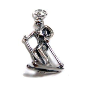 Skier Pendant Sterling Silver 56-1160