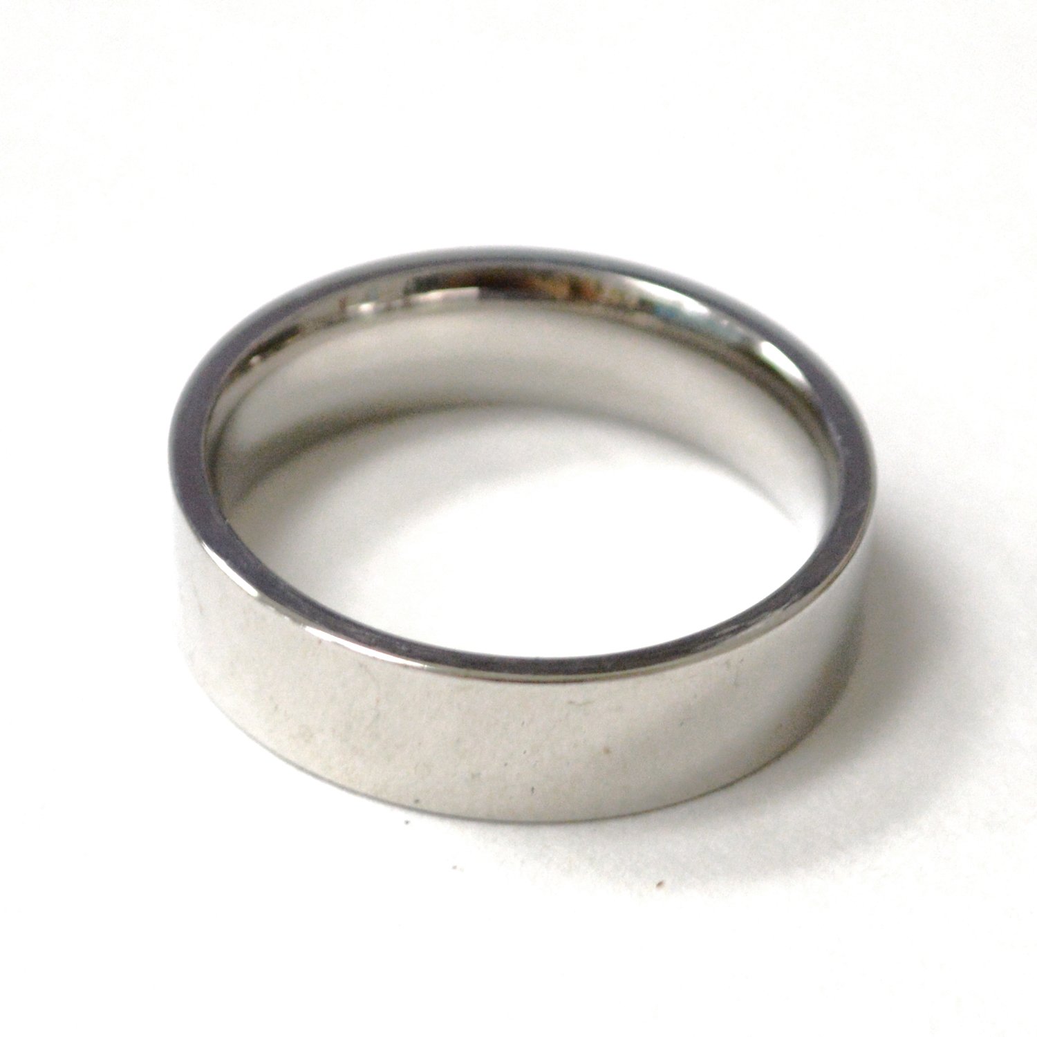 Flat Shiny Finished Stainless Steel Ring 81-1799-6
