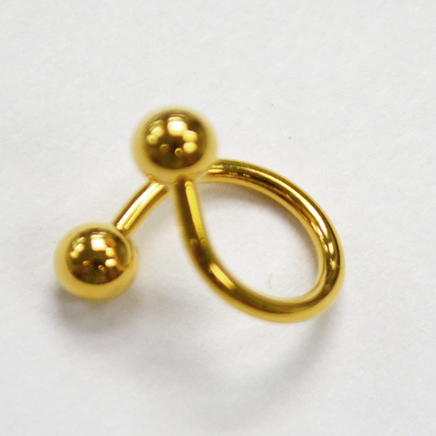 Titanium Spiral Belly Ring per pc