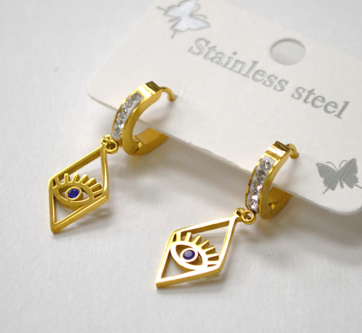 Eye Gold Plated Earring 83-840G