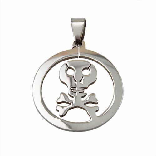 Stainless Steel Skull Pendant 86-1307