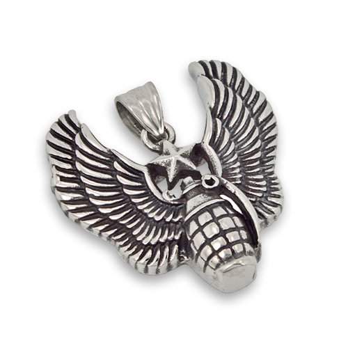 GRENADE ANGEL WING Pendant 86-1579