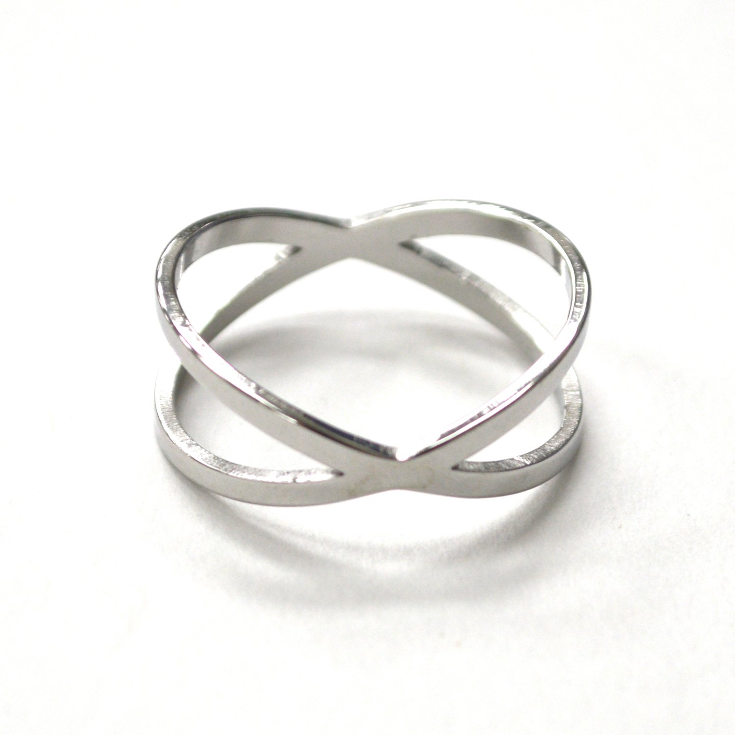 X Stainless Steel Ring 81-1748S
