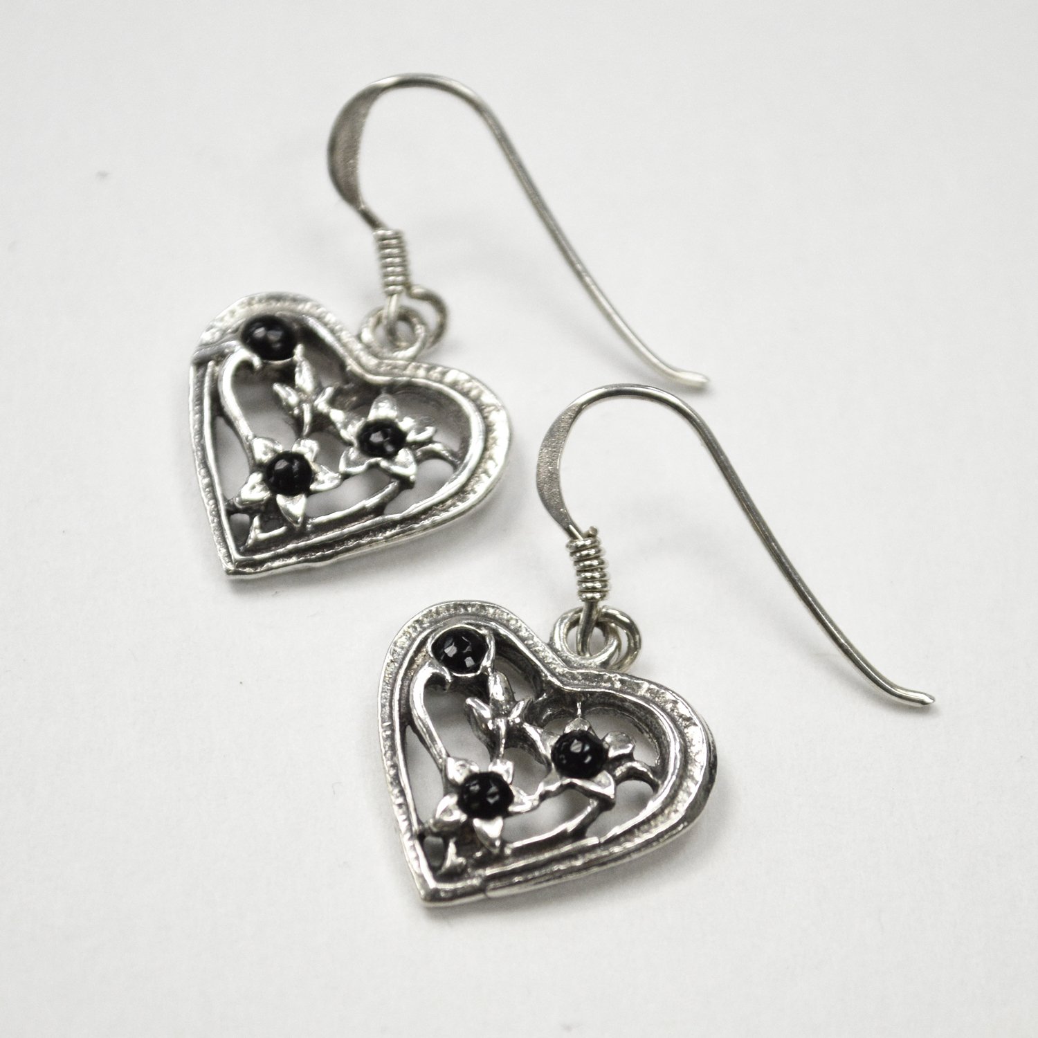 Heart Sterling Silver Earrings 53-5197