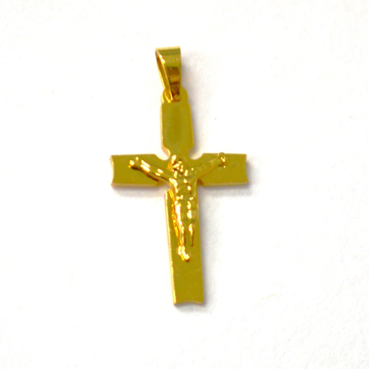 Crucifix Gold IP Plated Pendant 86-3122G