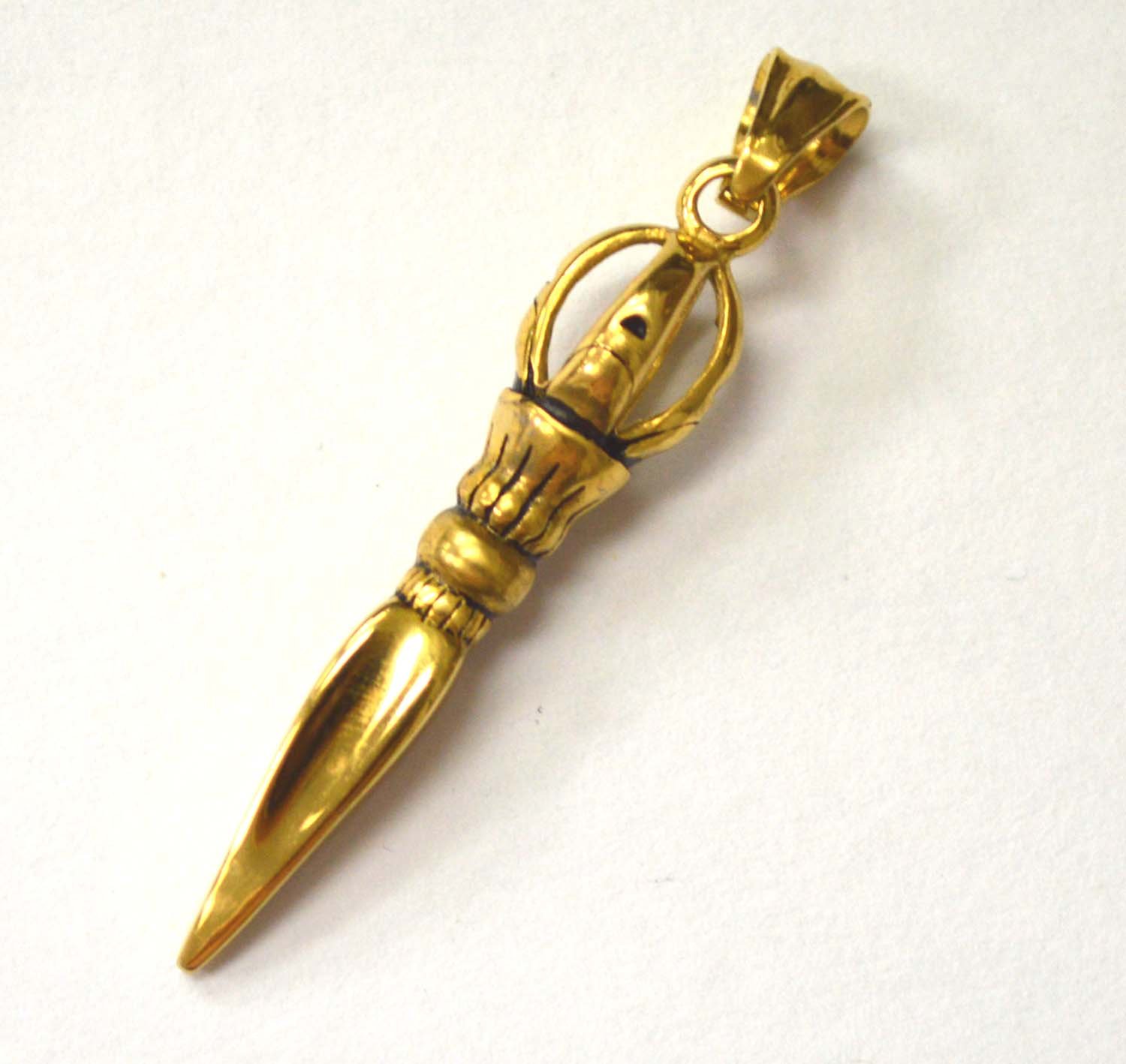 Dagger Gold Plated Pendant 86-1142G