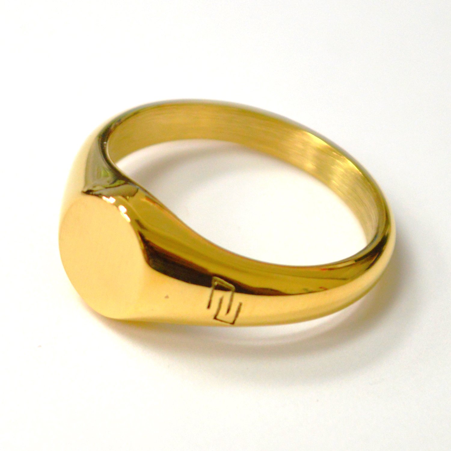 Signet Gold IP Plated Ring 81-1808G