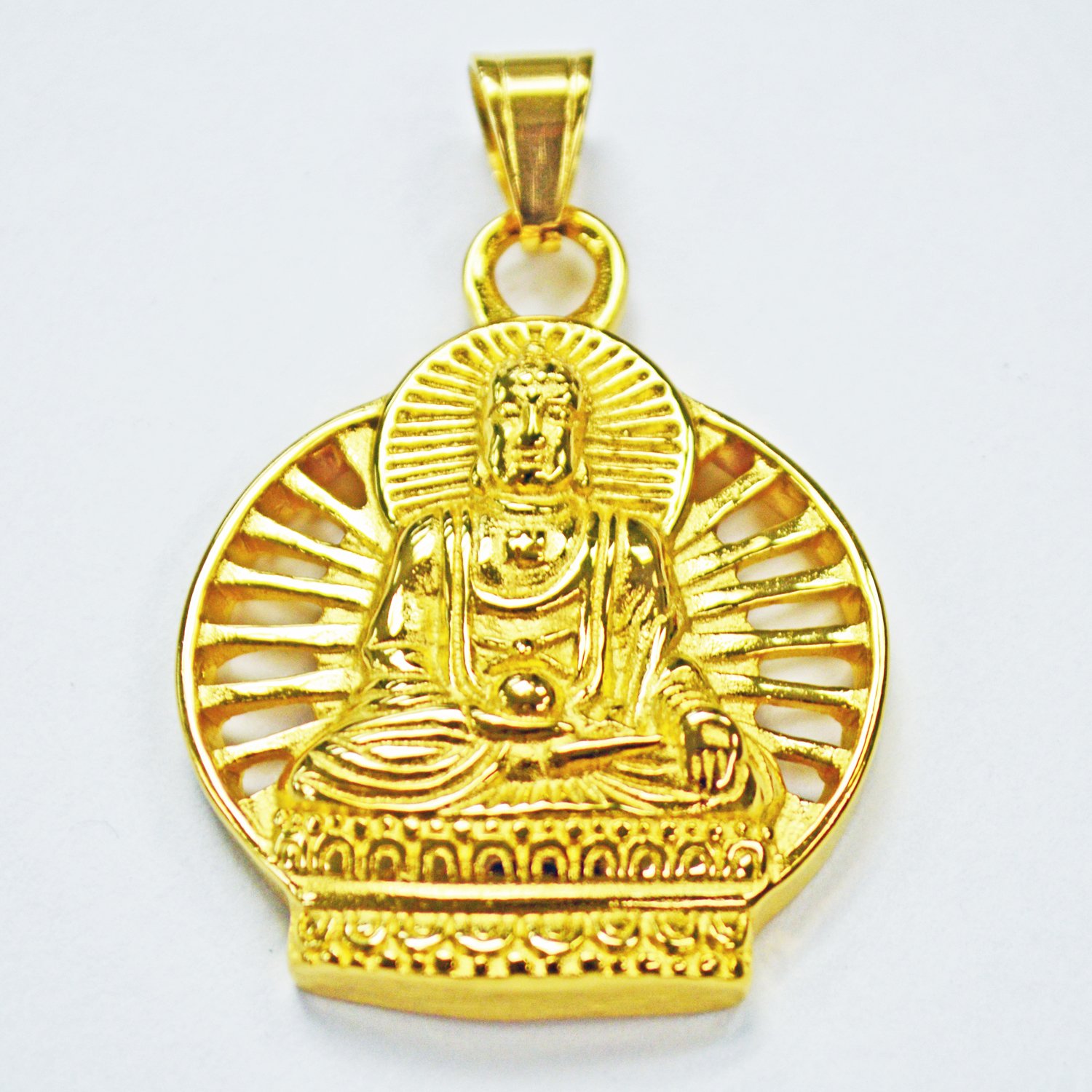 Buddha Gold IP Plated  Pendant 86-1964G