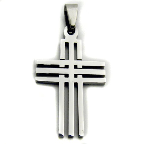 Cross Pendant Stainless Steel 86-628