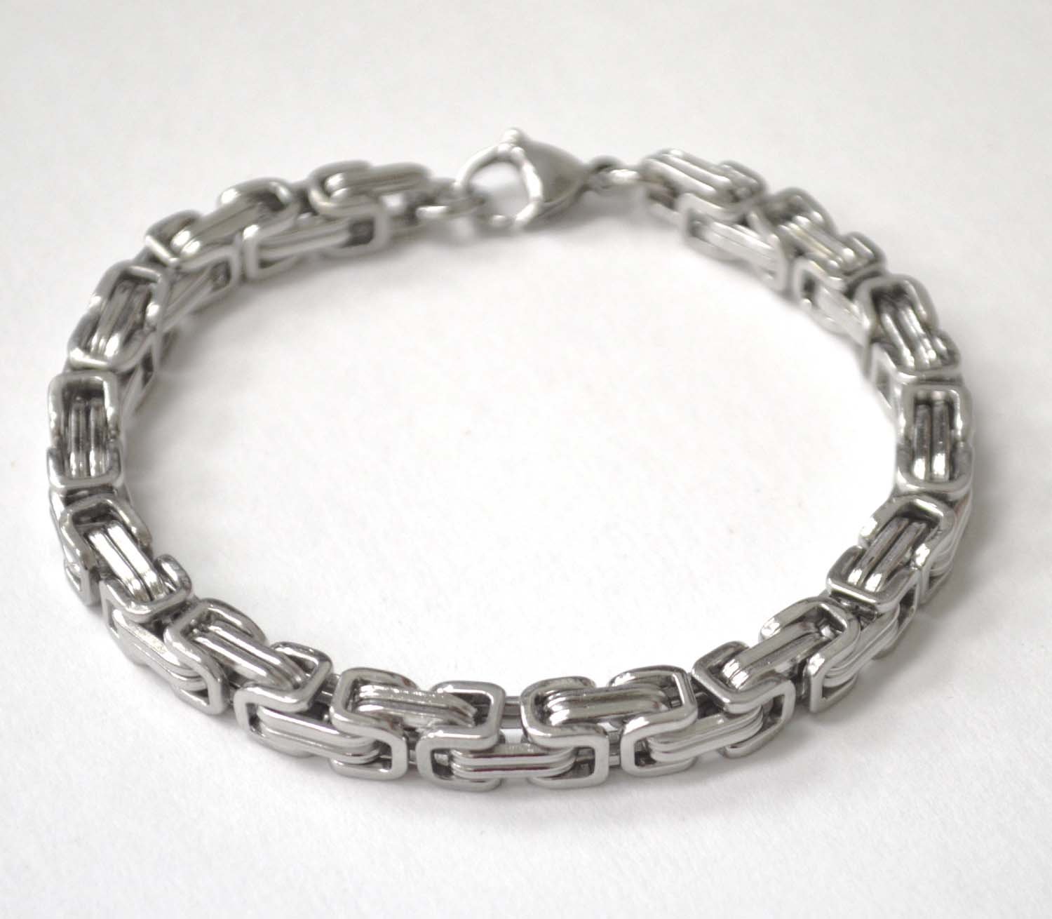 6mm Stainless Steel Byzantine Bracelet 84-195-6