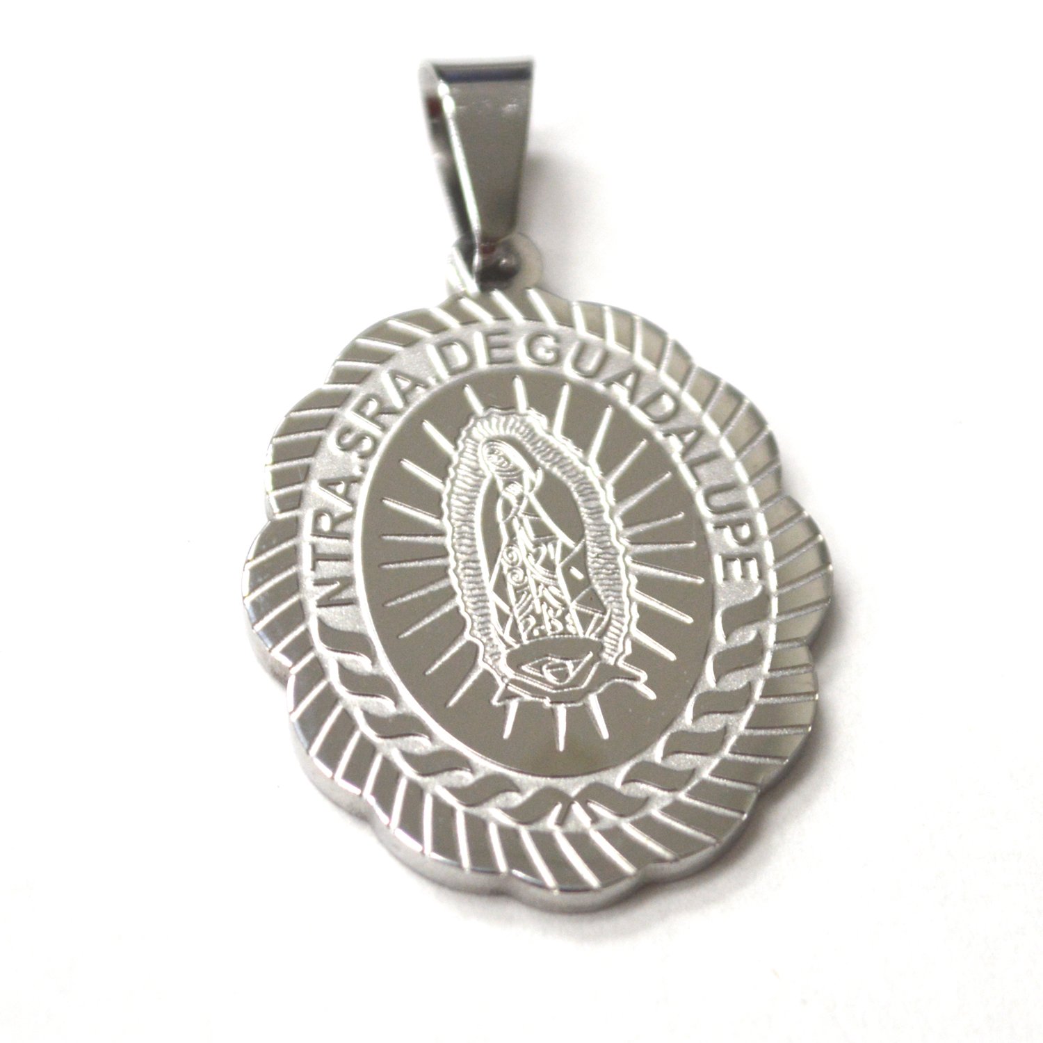 Nuestra Sn Guadalupe Stainless Steel Pendant 86-2875S