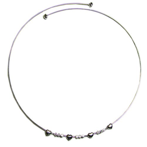 Collar with Heart Sterling Silver  55-1006