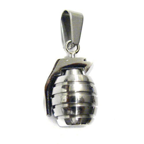 Grenade Stainless Steel Pendant 86-1276S