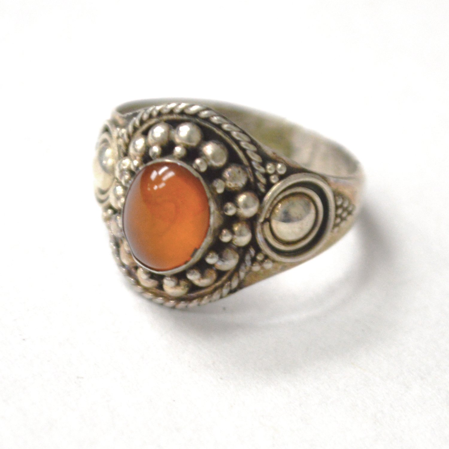 Amber Stone Sterling Silver 51-1559