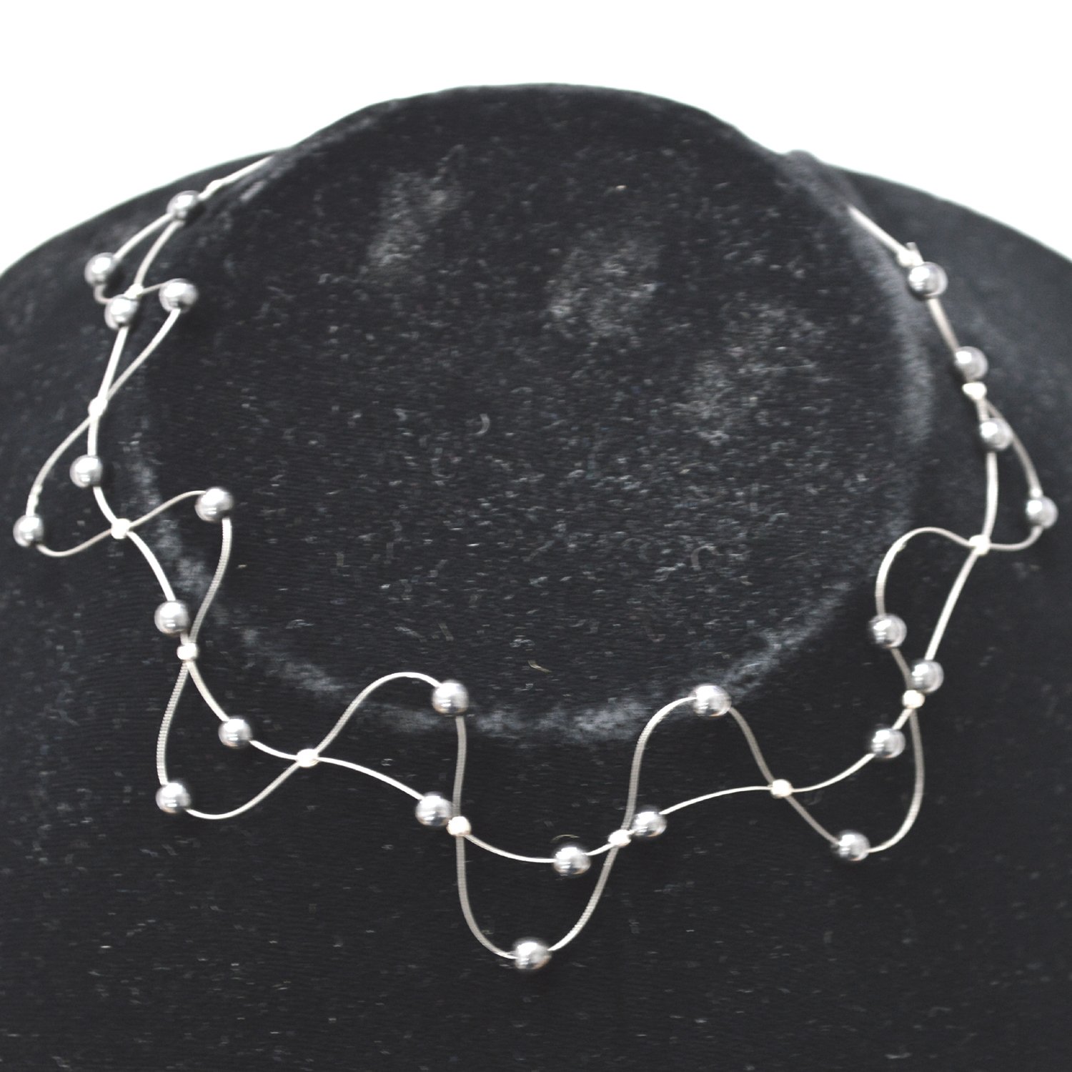 Sterling Silver Choker Necklace 55-1025