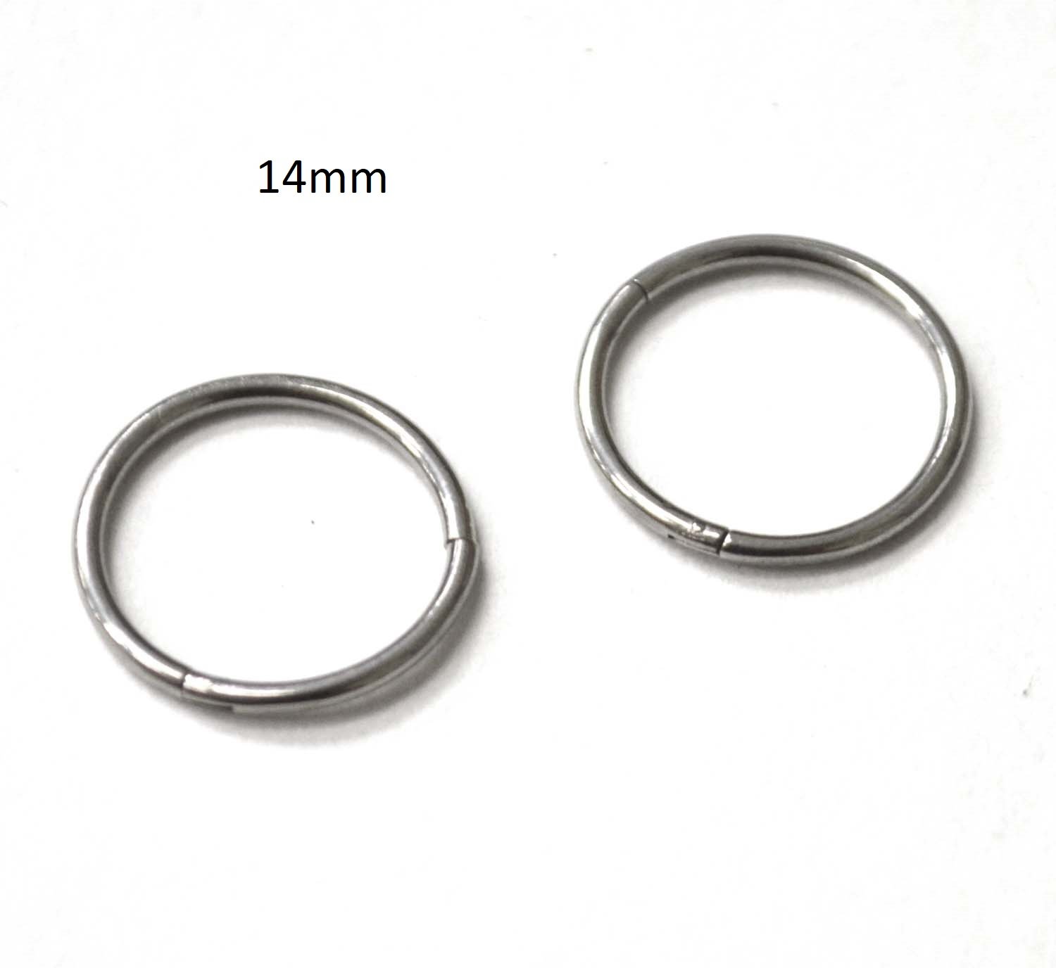 Hinged Hoops Earrings (14mm)83-820-4