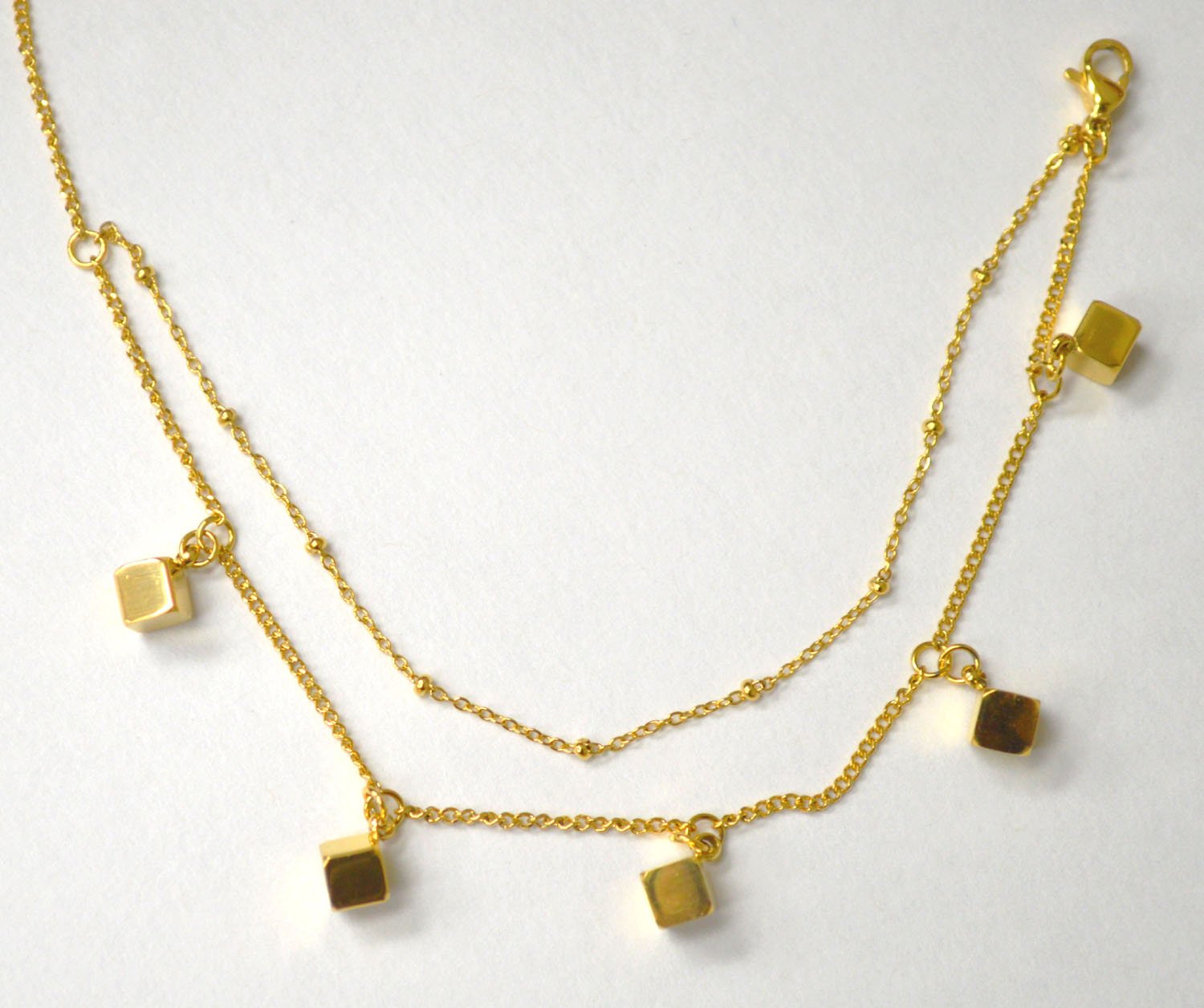 Cube Gold IP Plated Link 82-1897G