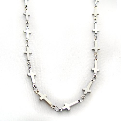 Cross Stainless Steel Necklace 85-184S