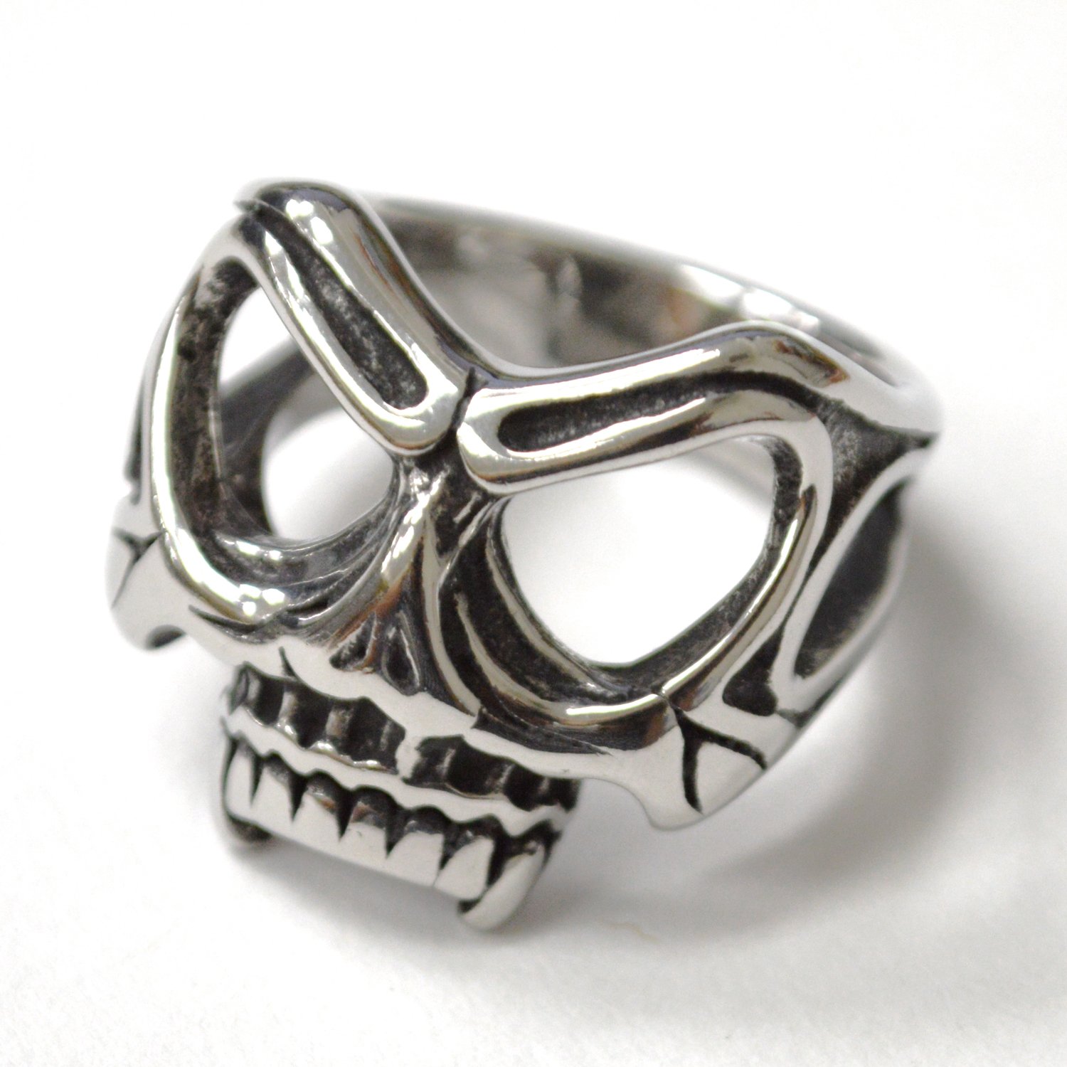 Alien Skull Stainless Steel Ring 81-1698