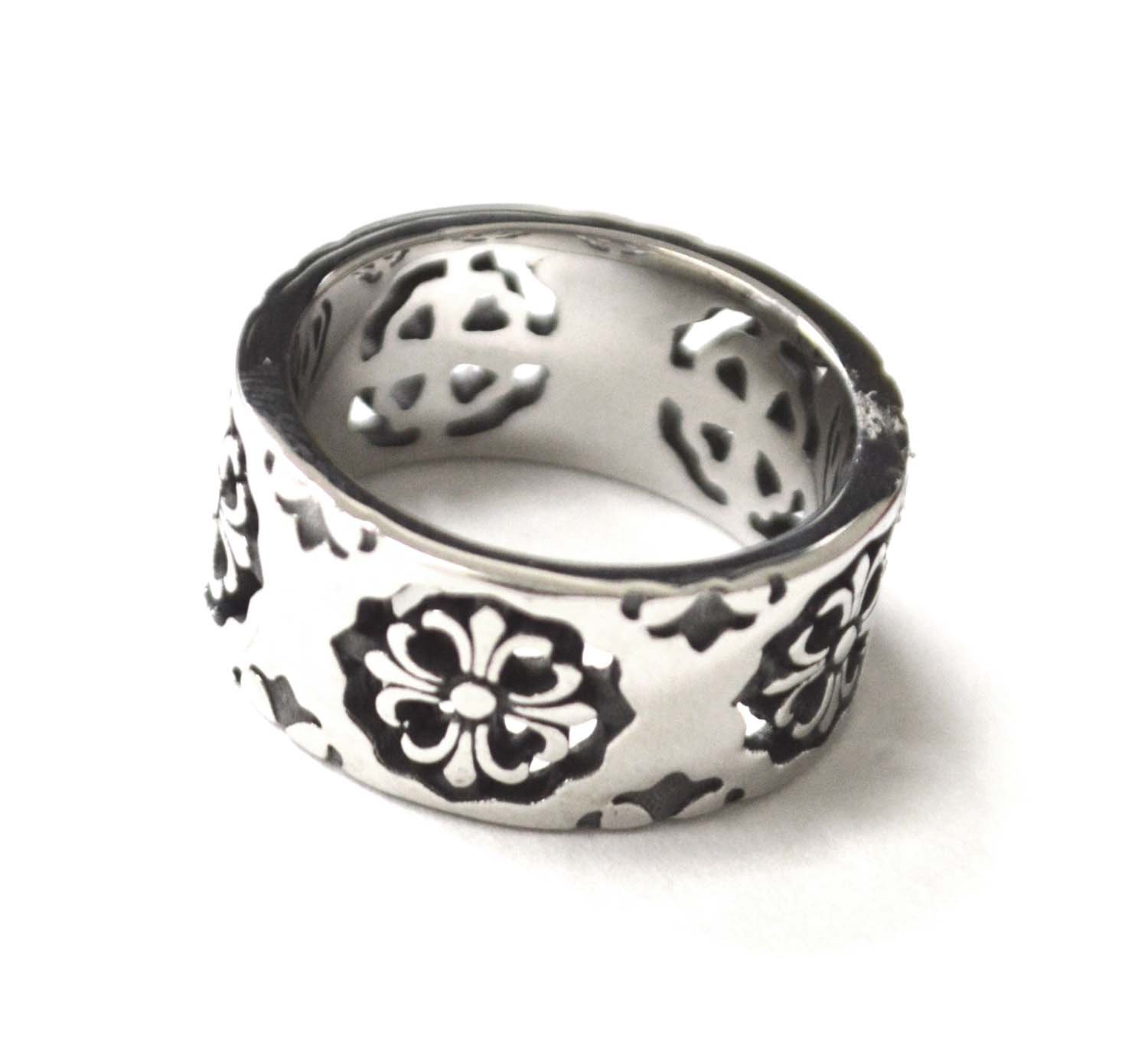 Fleur De Lis Stainless Steel Ring 81-1548