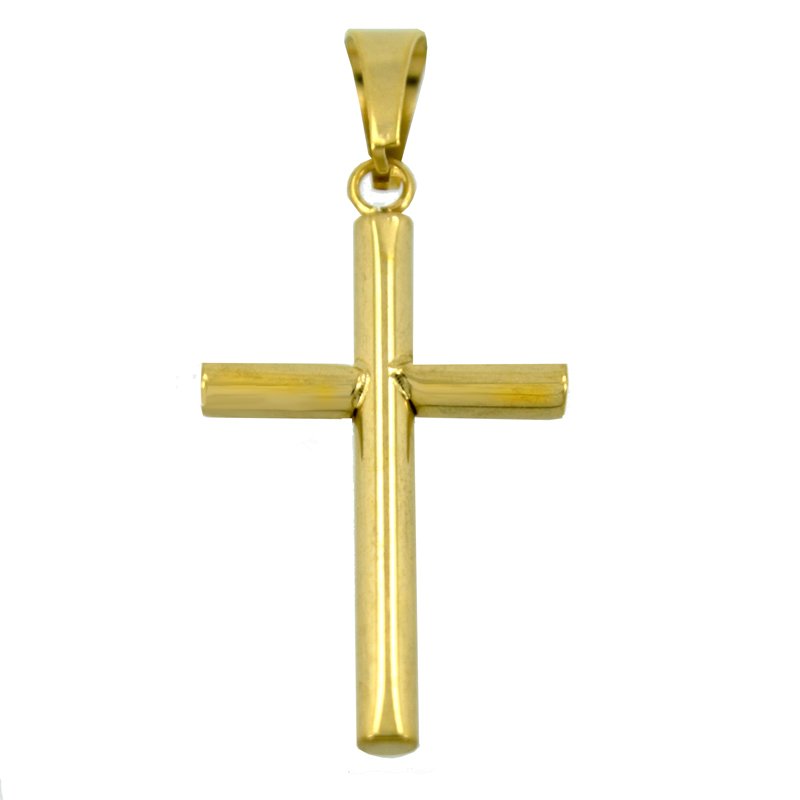 Cross Gold IP Plate Pendant 86-1002G