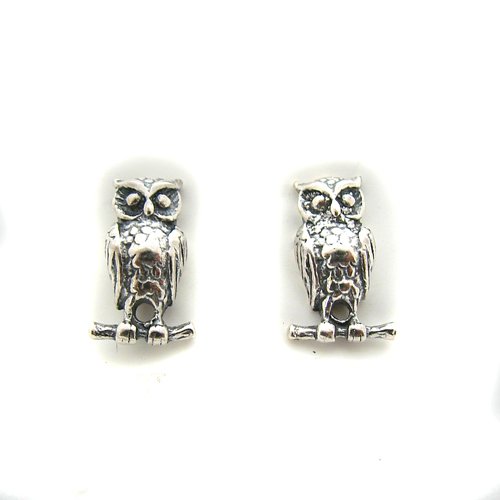 Owl Stud Earring Sterling Silver 53-5106