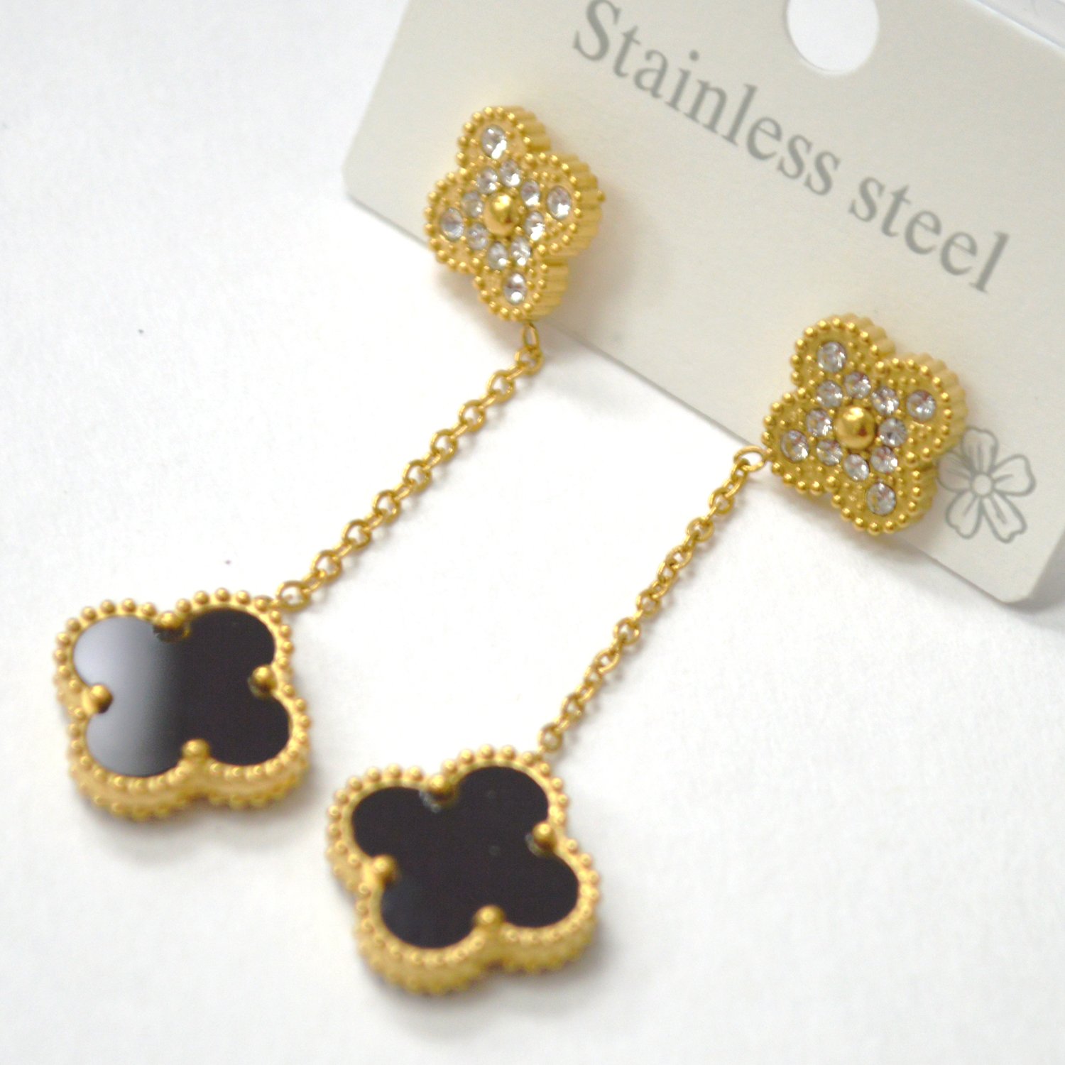 Designers Inspired Drop Gold Plated Earrings 83-946G