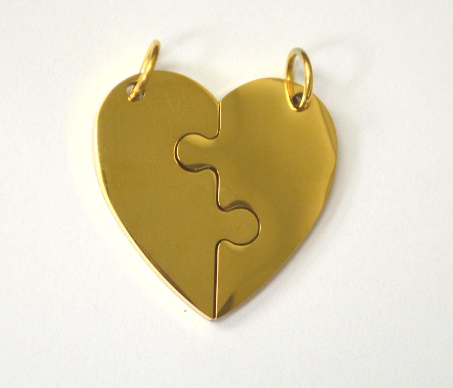 Breakable Heart Gold Plated Pendant 86-2408G
