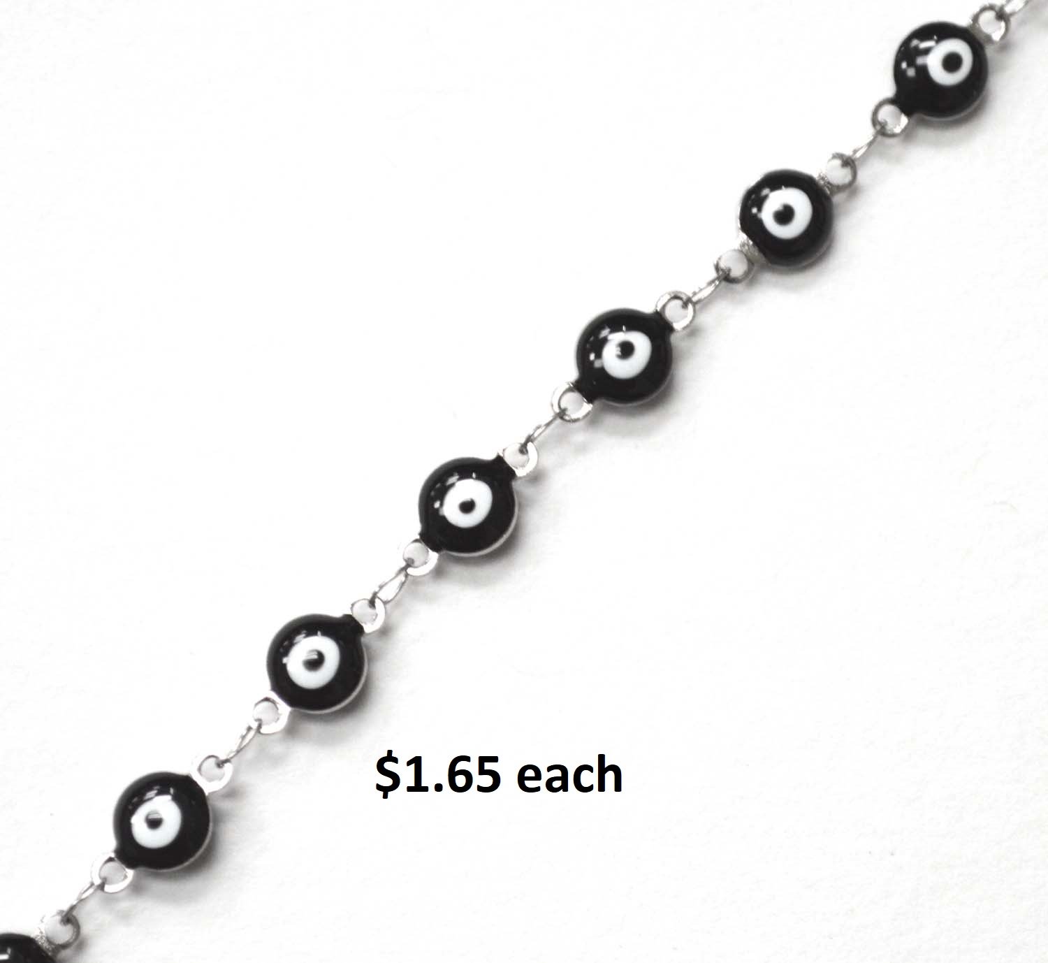 Eye Stainless Steel Bracelet 84-1815S Black (3/pkg)