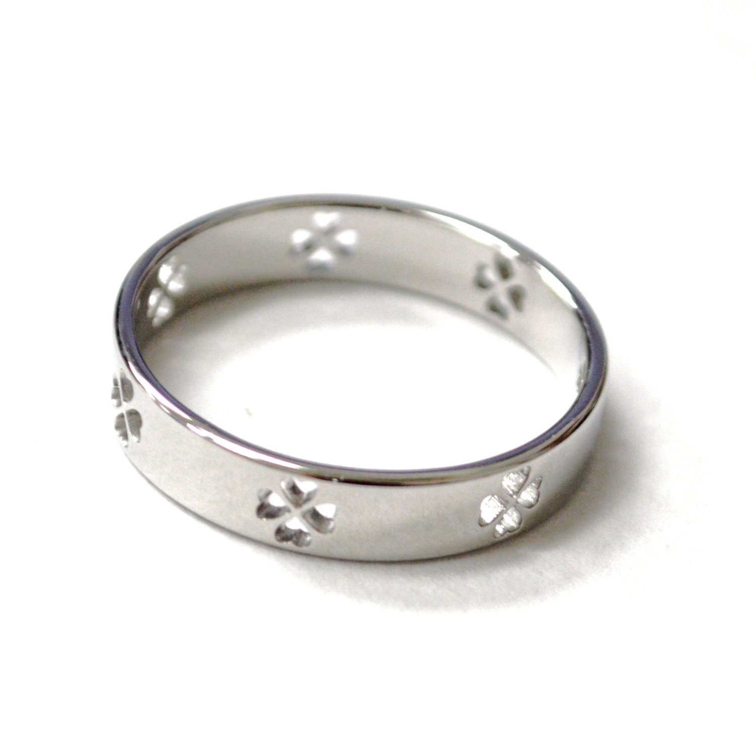 Clover Leaf Stainless Steel Ring 81-1792S