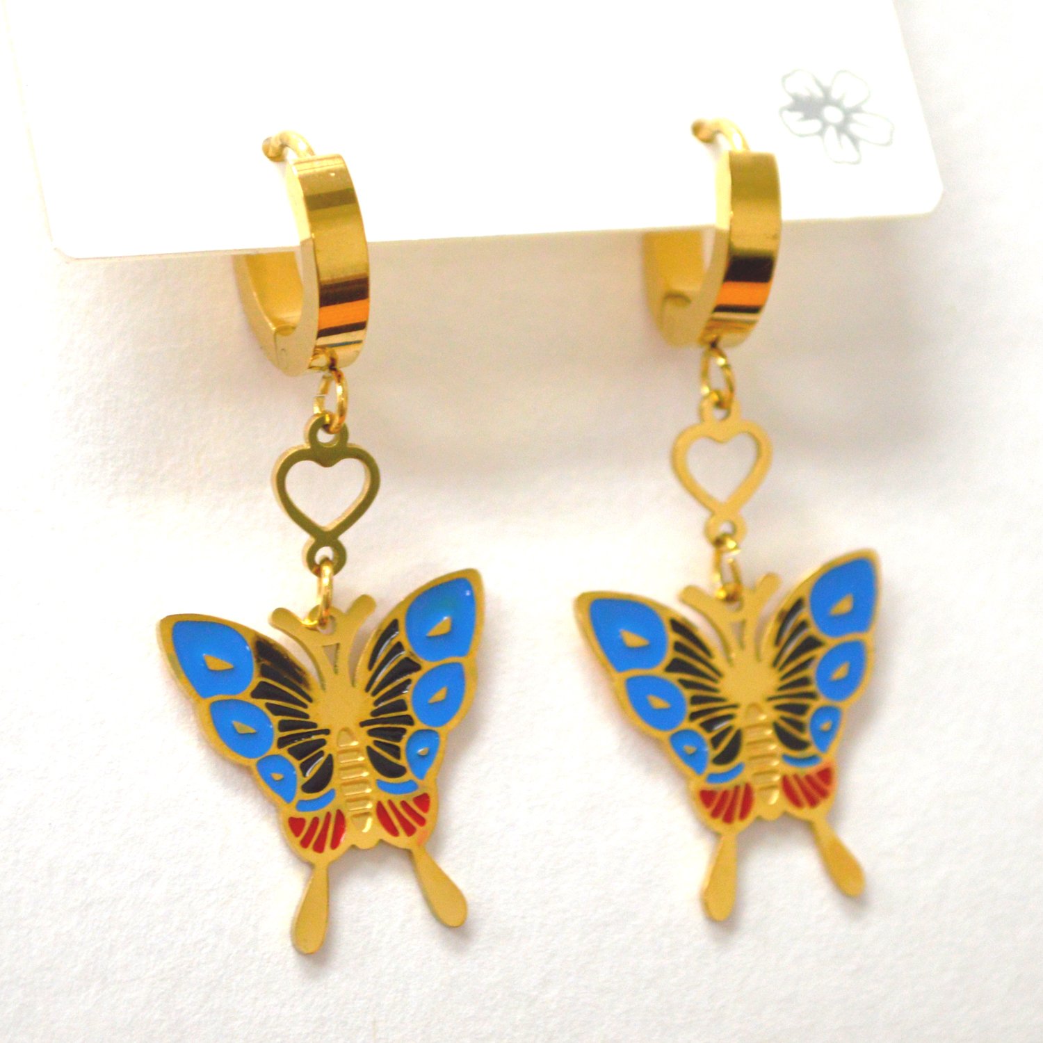 Butterfly Gold Plated Earrings 83-921G