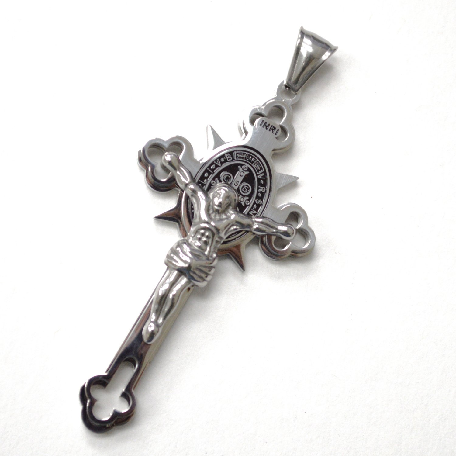 Crucifix with San Beneto Pendant 86-3113S