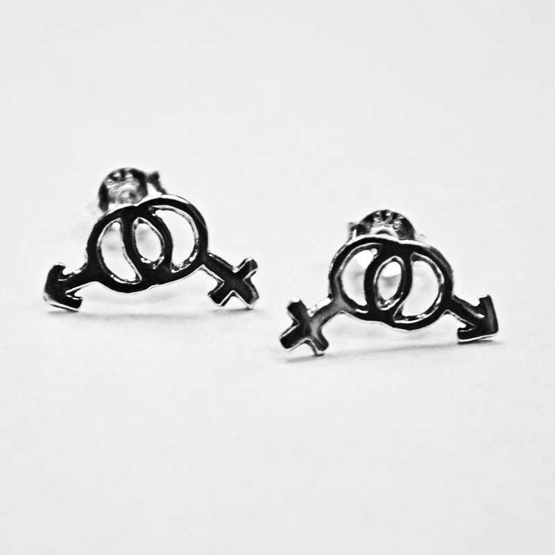 Male/Female Symbol Stud Earring