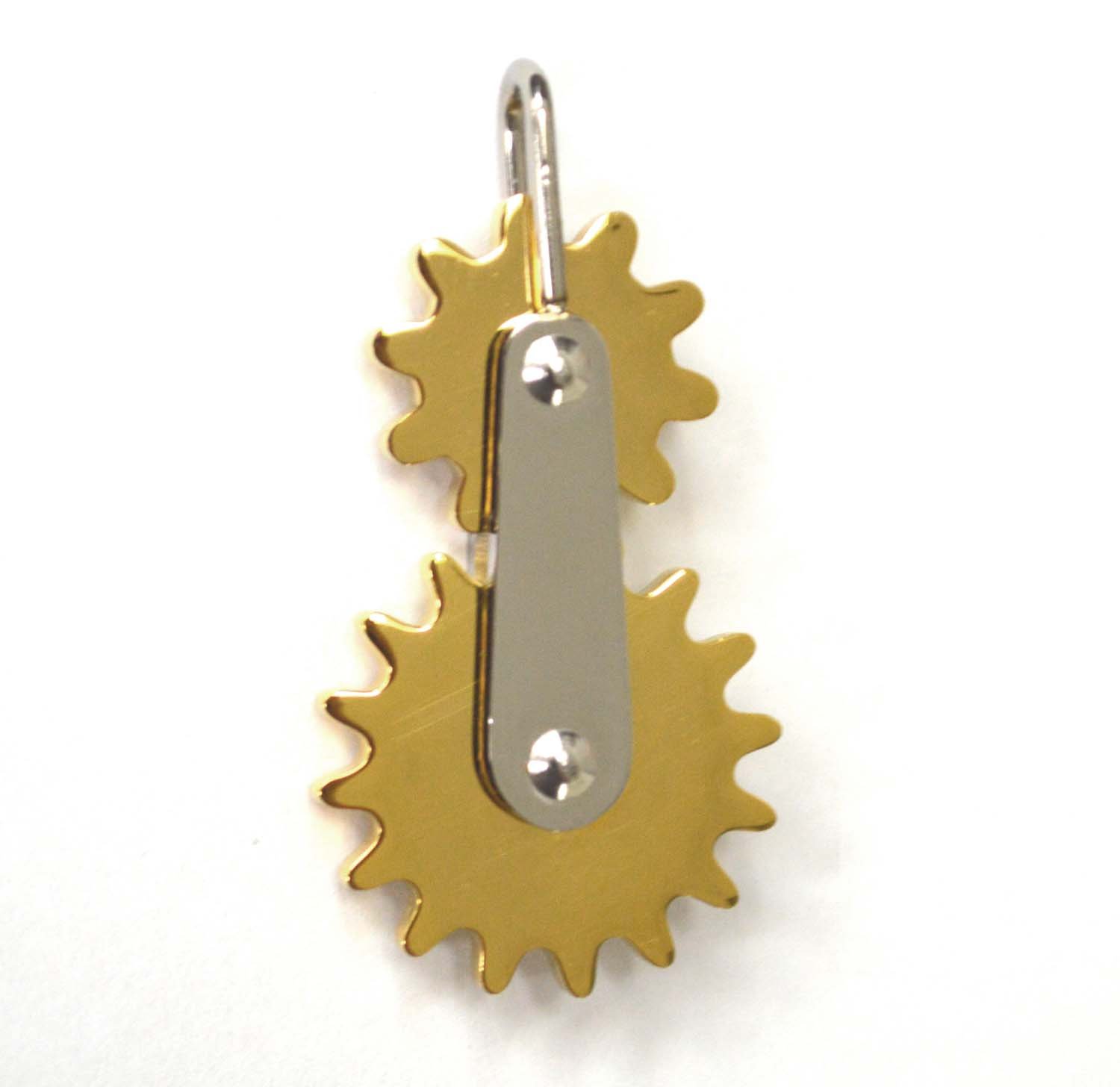Gear Gold Plated Pendant 86-2412G