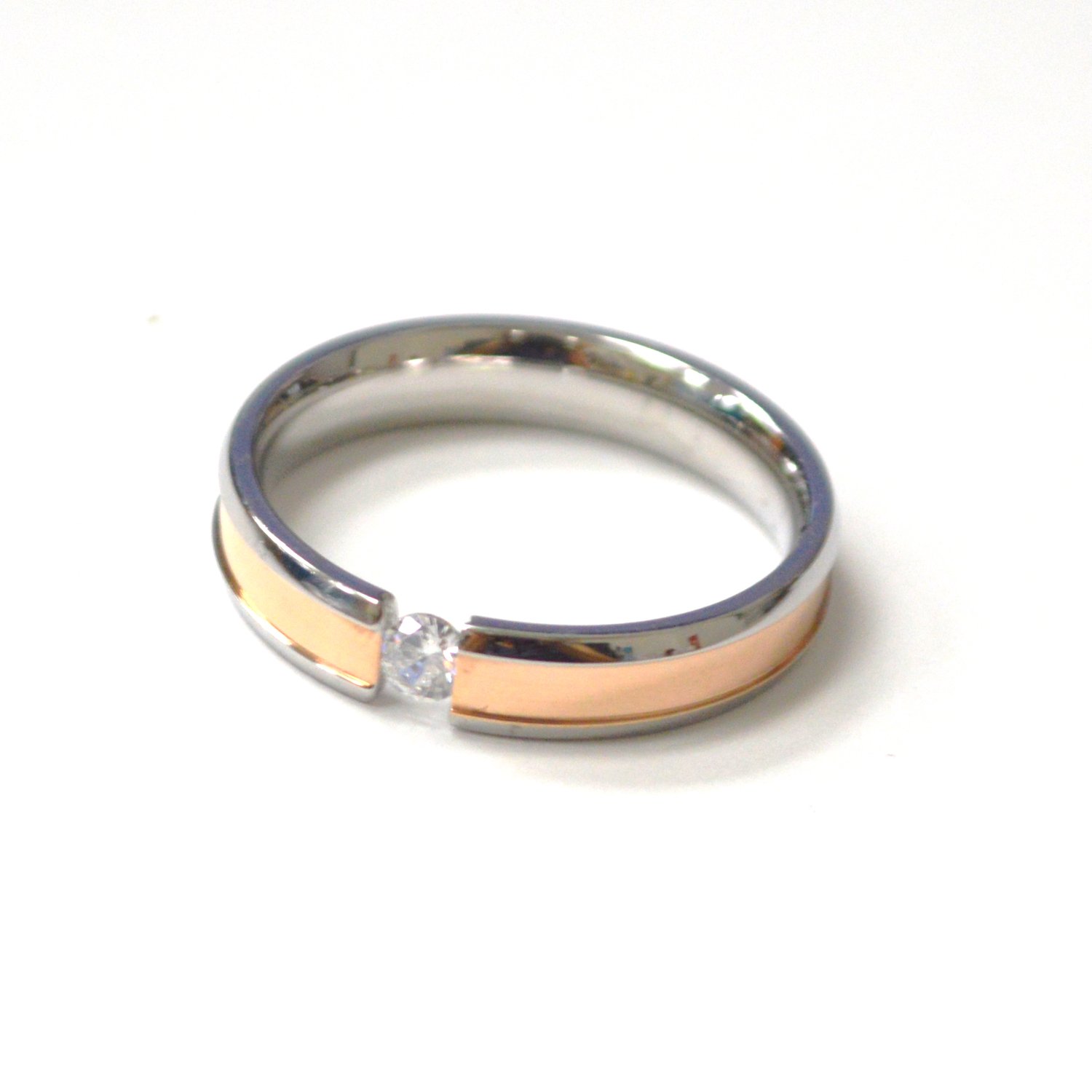 Promise Rose Gold Stainless Steel Ring 81-1781