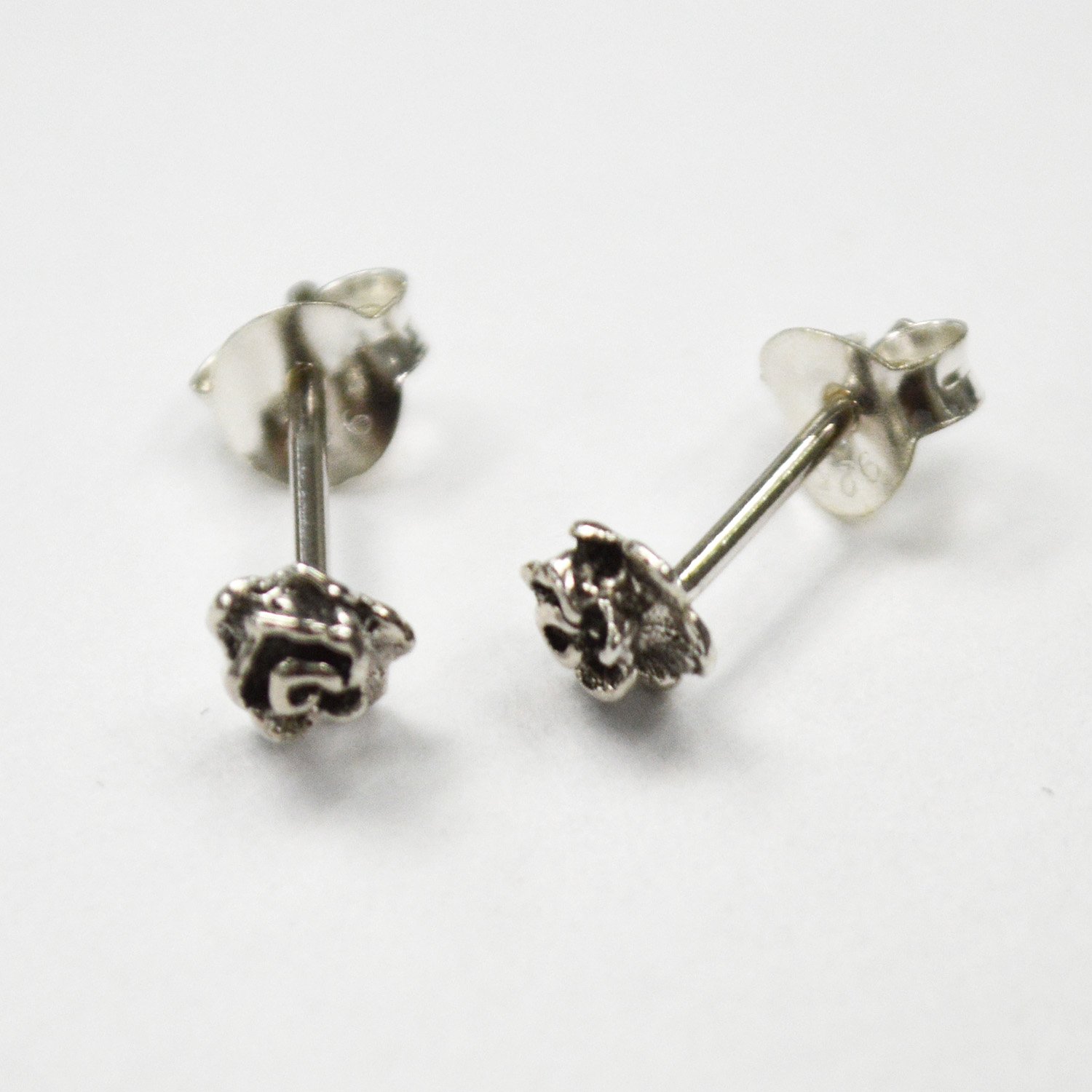 Rose Stud Earring Sterling Silver 53-5074