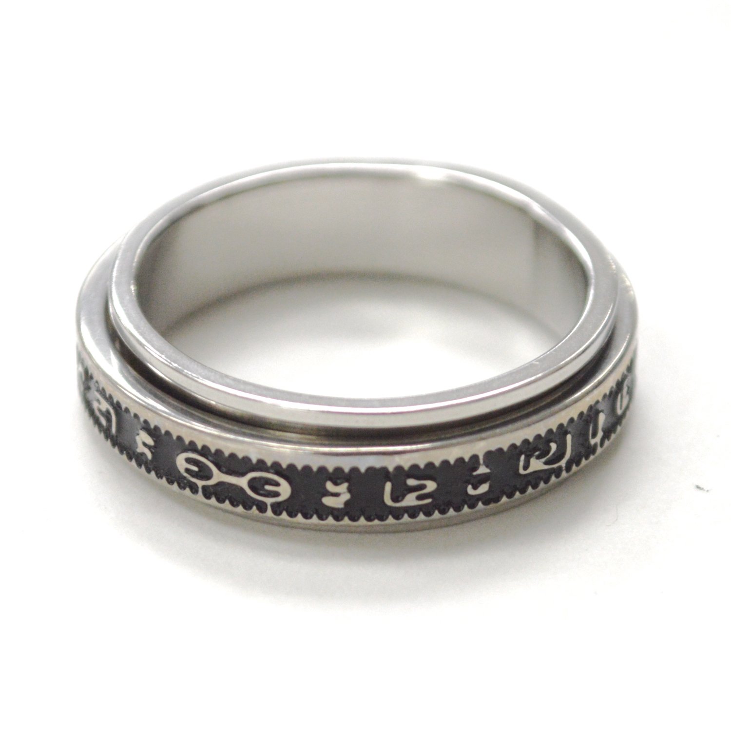 Blessing Stainless Steel Spinner Ring 81-1763