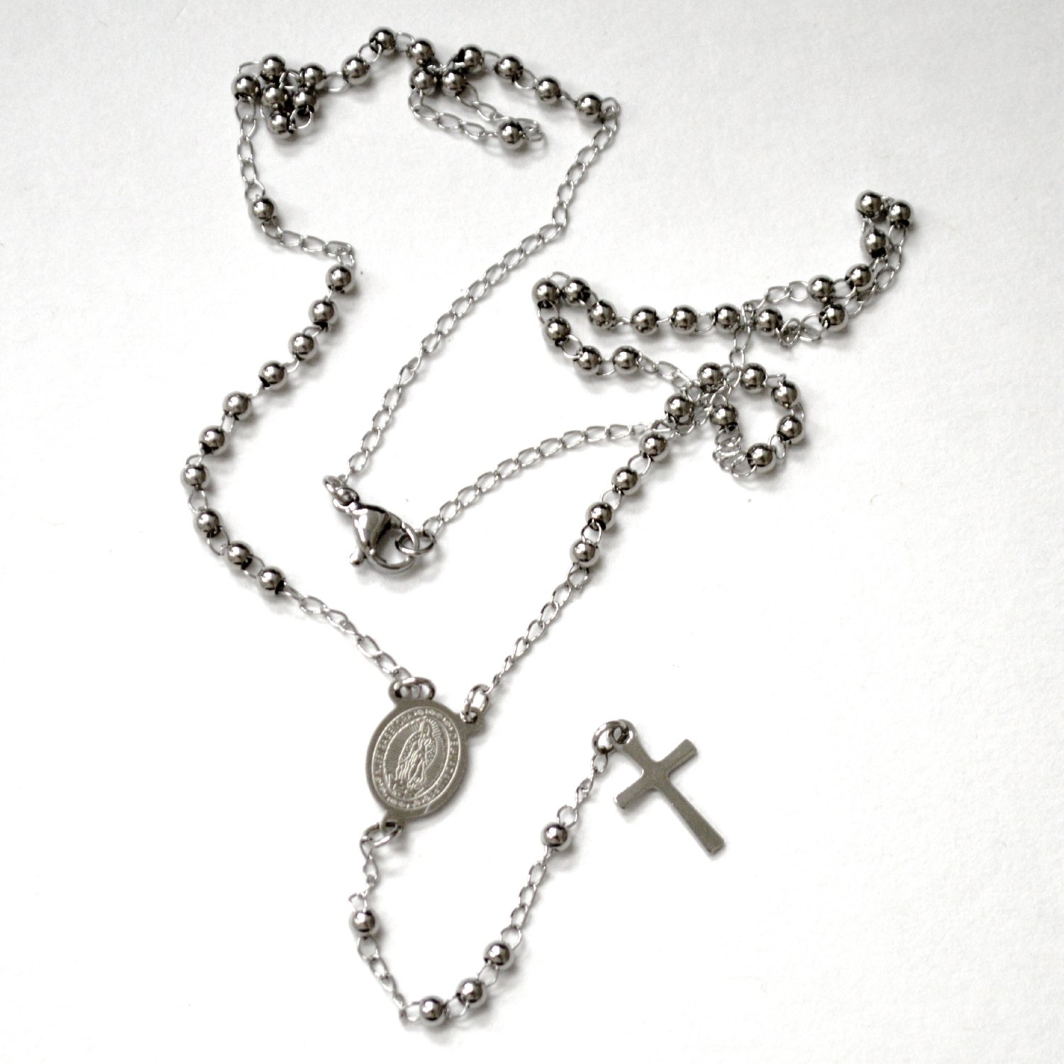 3mm Stainless Steel Rosary 87-35S-3