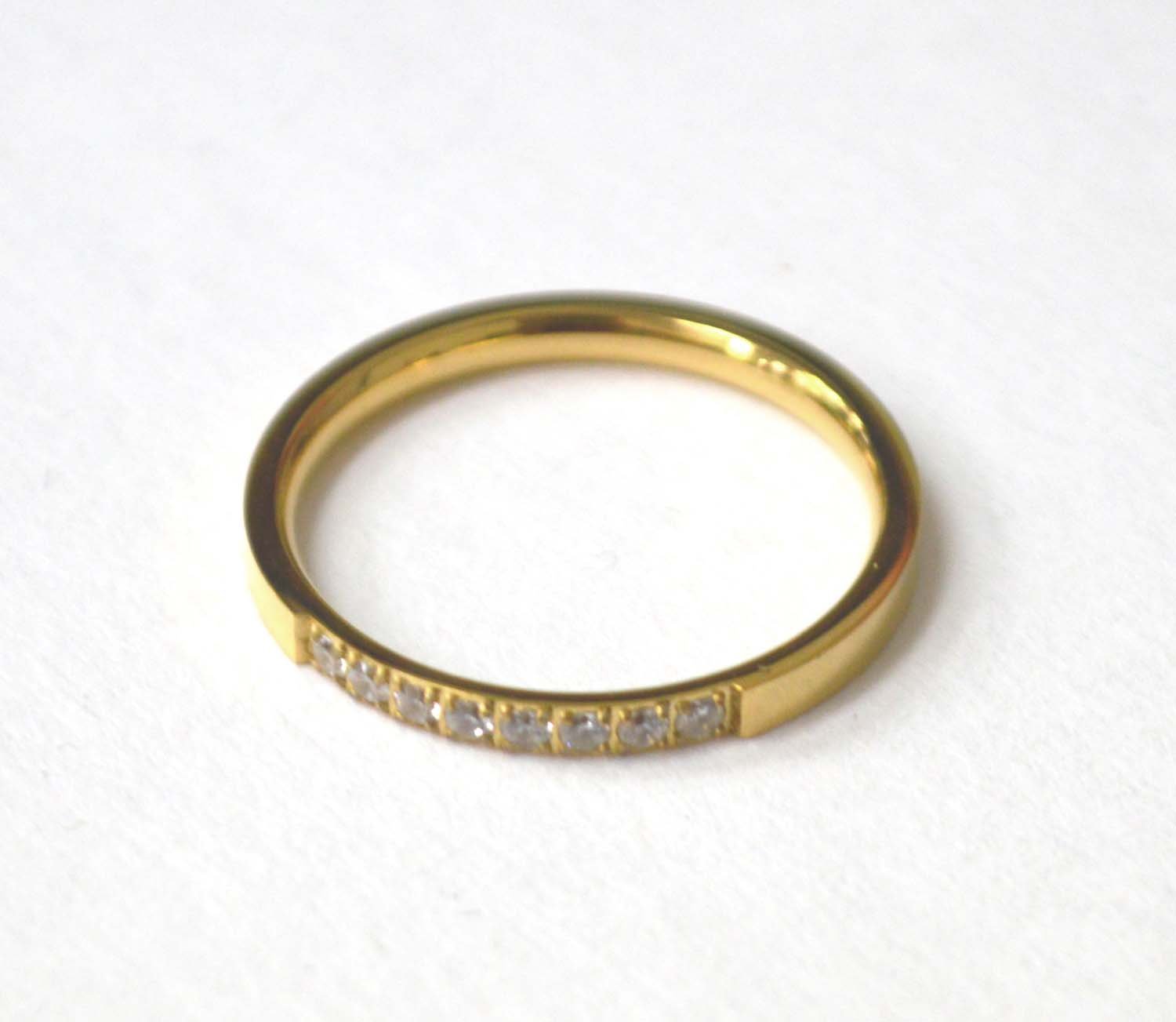 Stones Gold IP Plated Ring  81-1510G