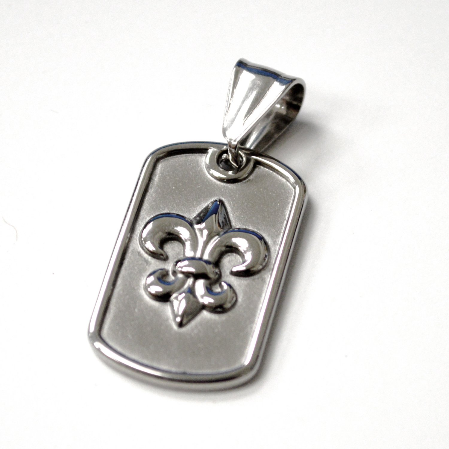 Fleur De Lis Stainless Steel Pendant 86-3102