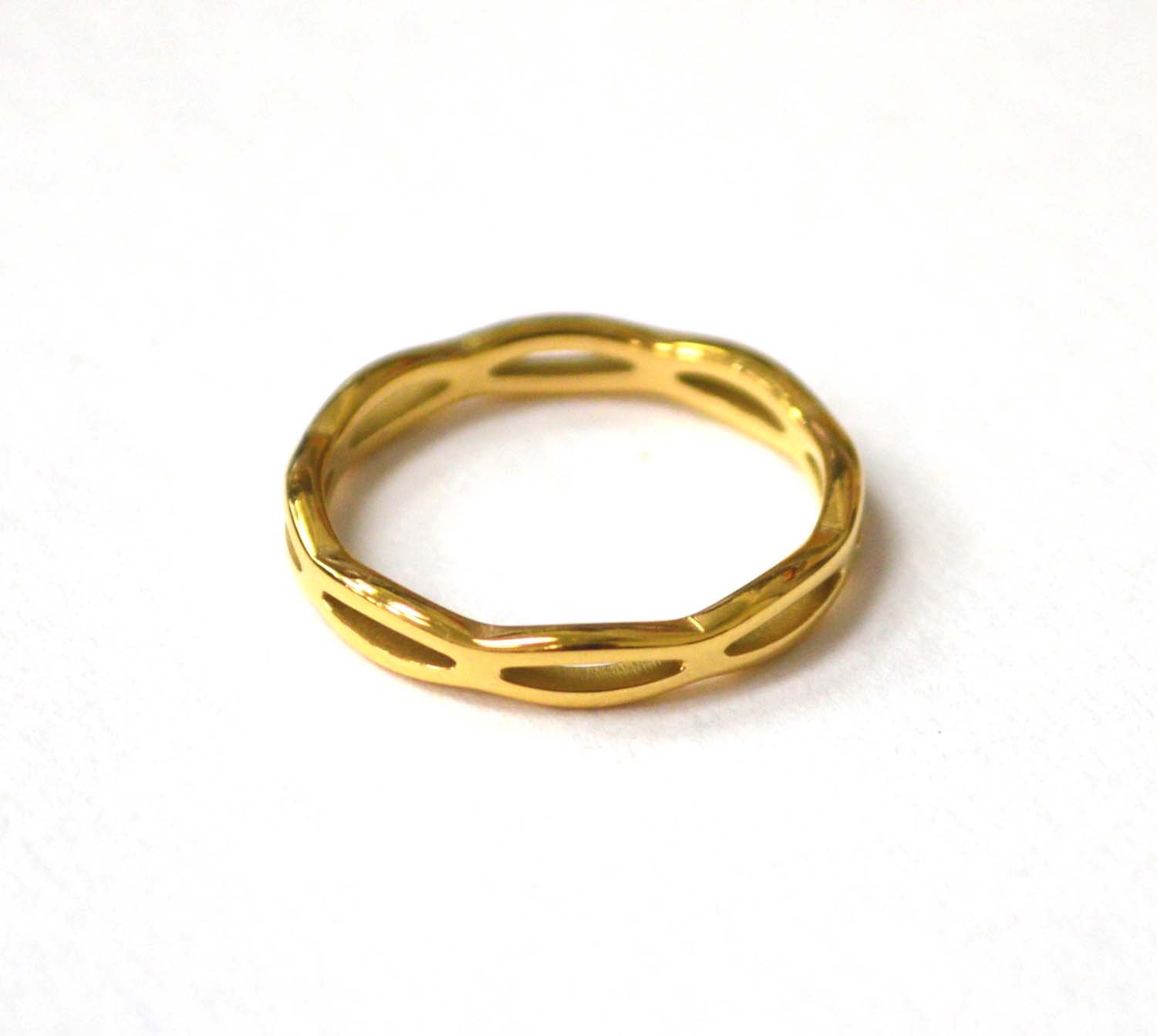 Gold IP Plated Ring  81-1499G