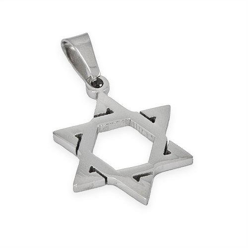 Star of David Stainless Steel Pendant 86-1421S