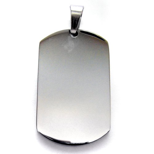 Dog Tag  Stainless Steel Pendant 86-563S